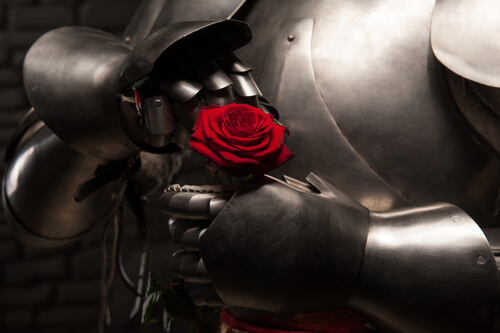 Knight with Rose