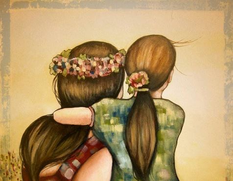 mother and daughter