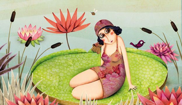 Woman on Lilypad