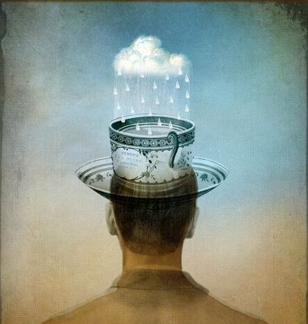 teacup on head confronting