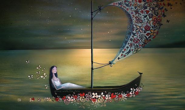 woman at sea