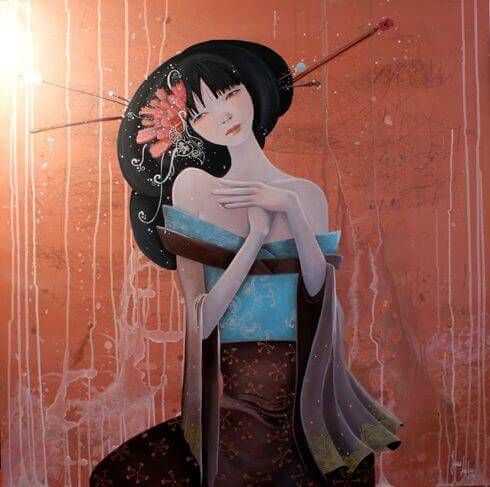 Sad Japanese Woman
