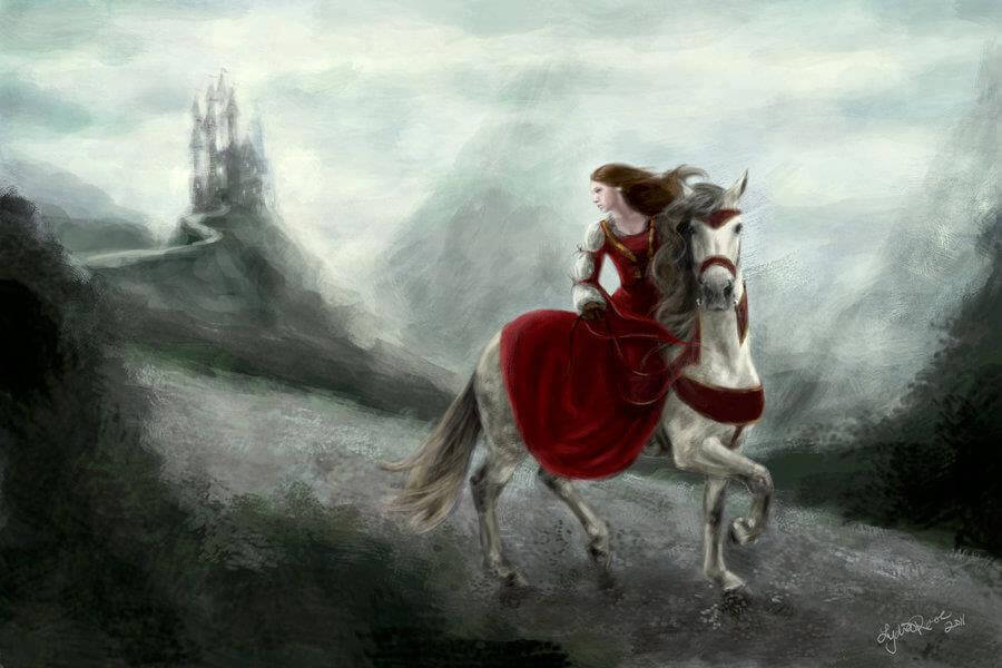 Woman Riding Horse