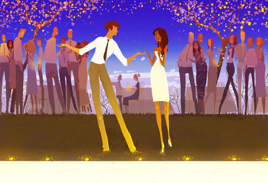 Man Asking Woman To Dance