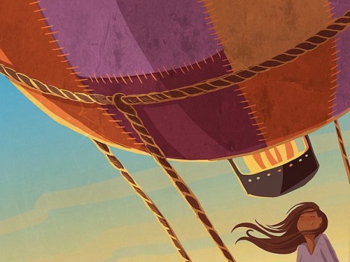 Girl in Hot Air Balloon