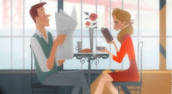 couple at the table