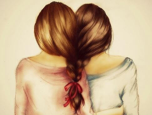 girls hair braided together