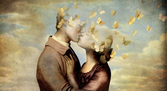 heads turning into butterflies