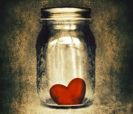 heart in jar