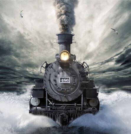 moving train