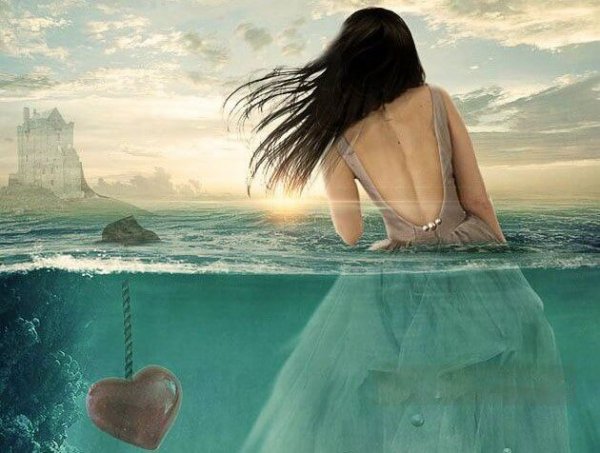 woman in the water