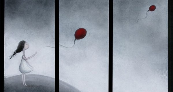 balloon floating away