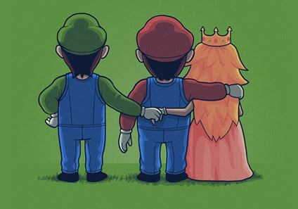 mario princess peach and luigi