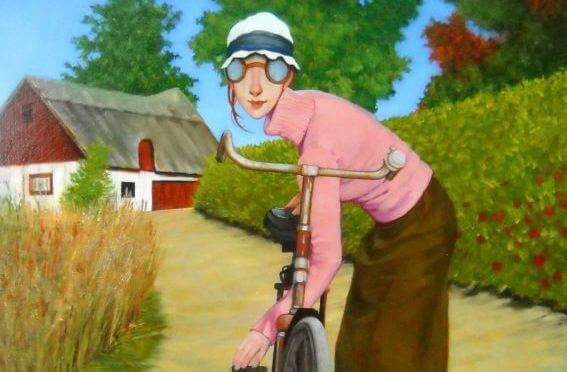 Woman with Bike