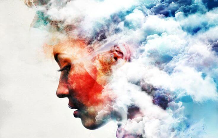 profile between clouds