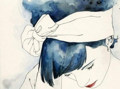 watercolor girls face