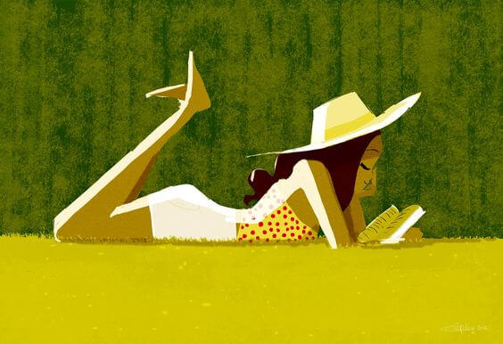 woman reading