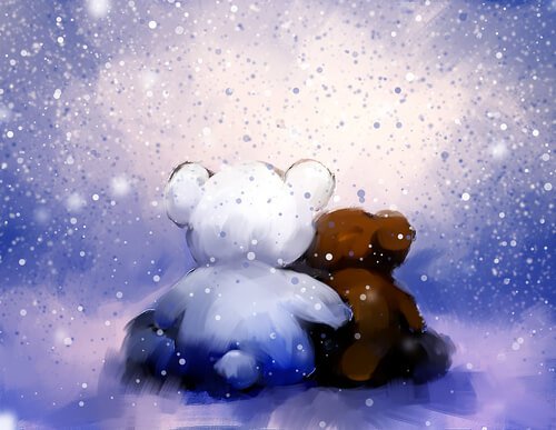bears hugging never