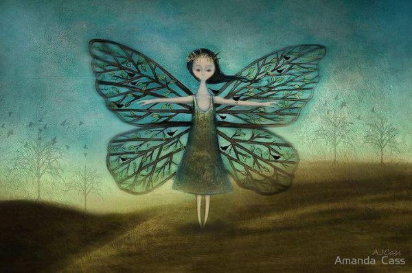 butterfly woman