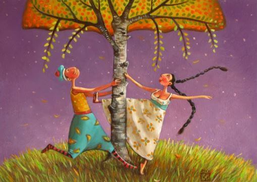 couple under a tree
