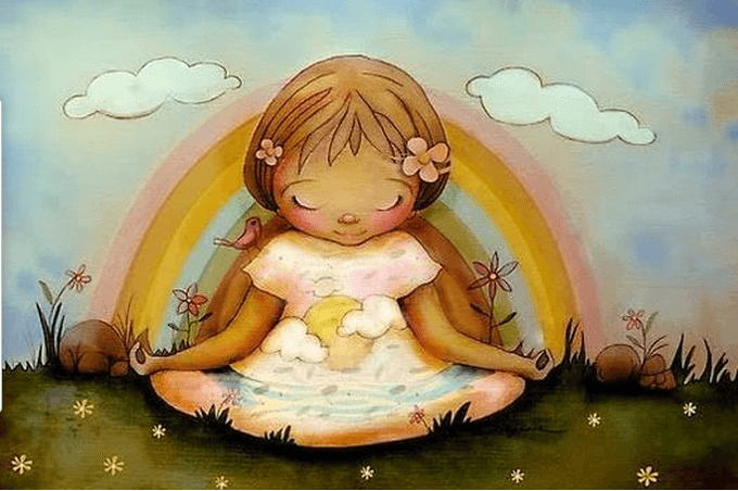 peaceful girl