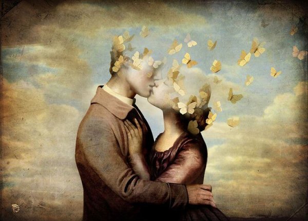 people turning into butterflies