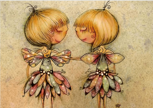 twin girls