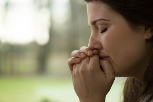 woman crying