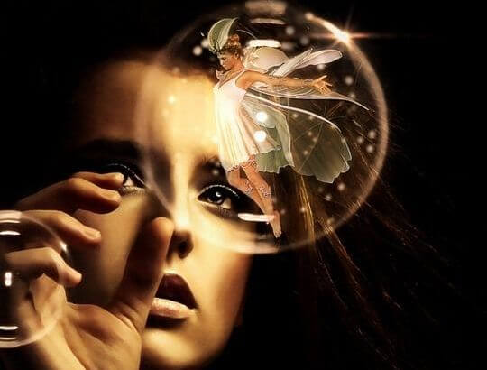 woman with fairy