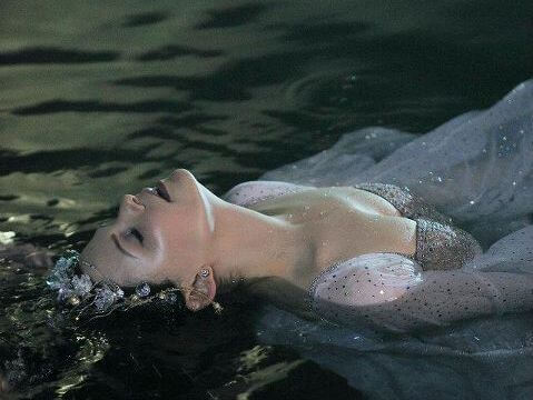 woman in water