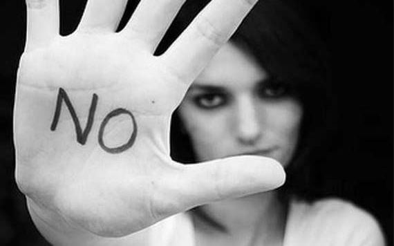 woman saying no