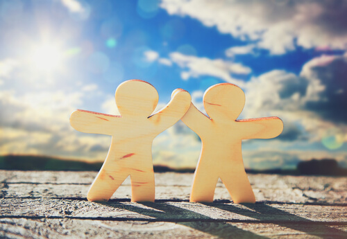 wooden cutout figures