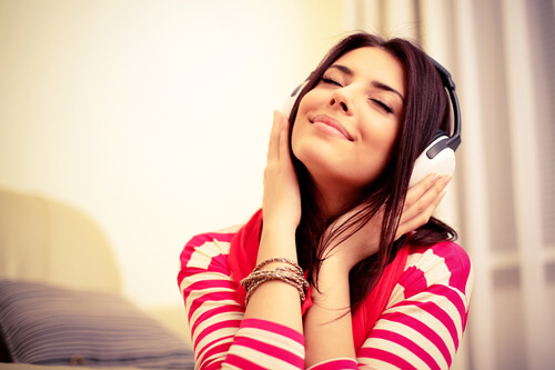 Woman with Headphones