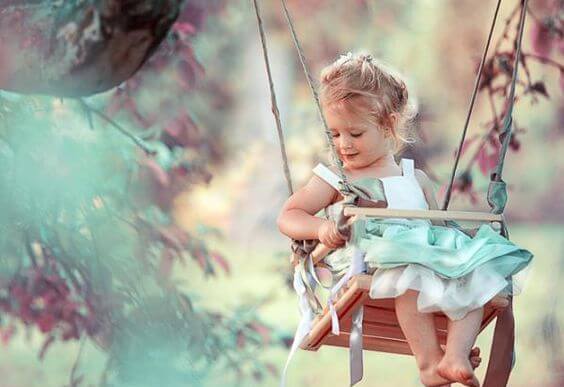 girl on a swing