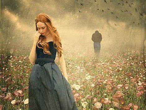 Woman Walking Away From Partner