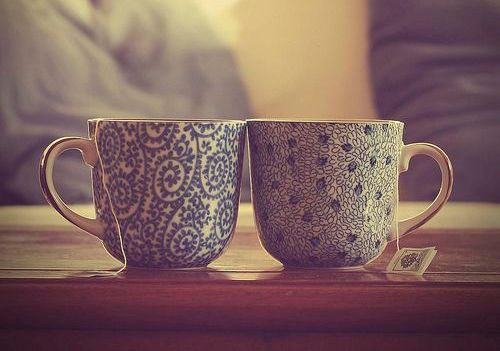 two cups of tea