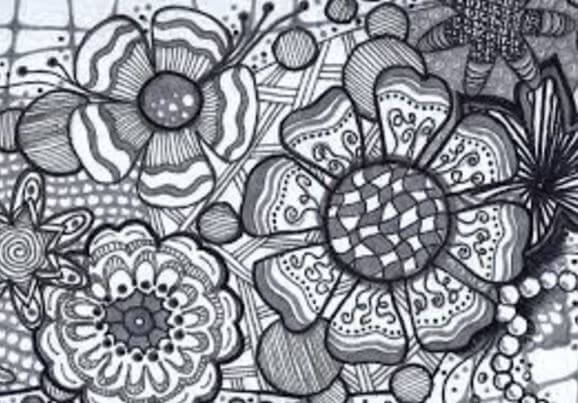 zentangle flowers