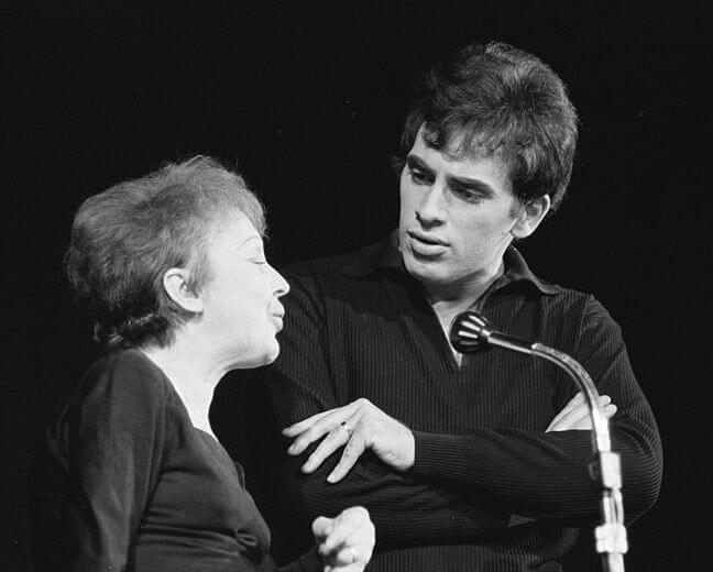 Edith piaf with Theo Sarapo