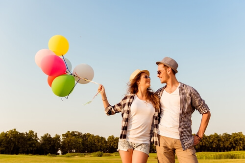 Couple With Balloons