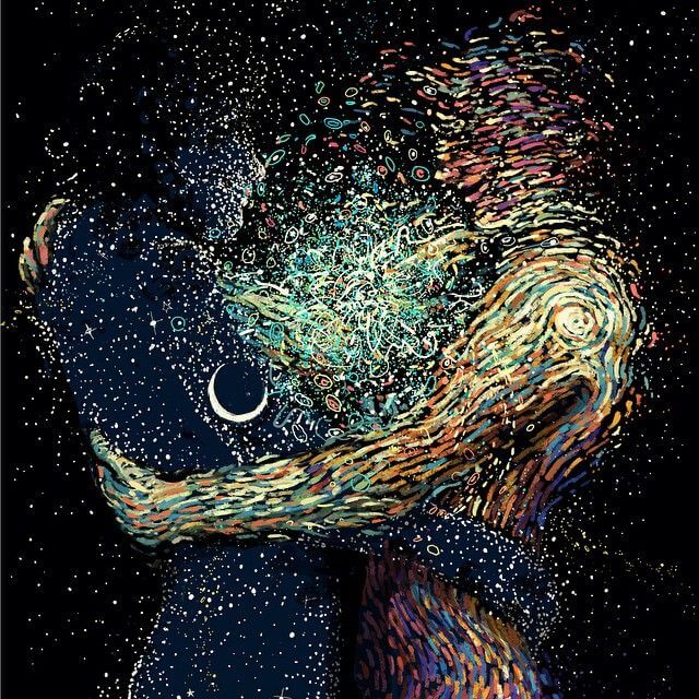 Abstract Hugging Couple