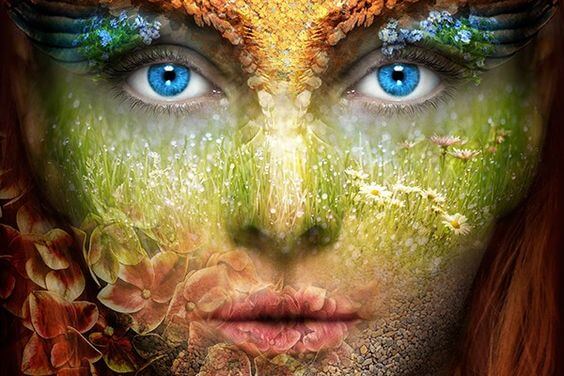 colorful face