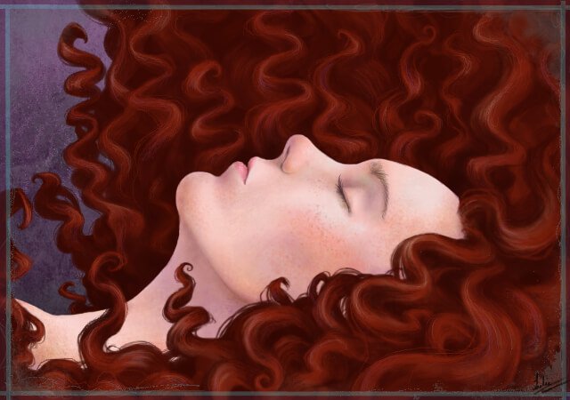 Redheaded Woman Sleeping