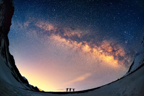 starry night sky