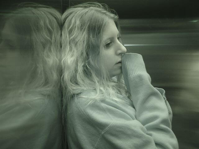 woman feeling guilty