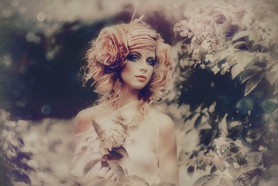 woman with fantasy dress