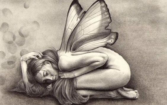 butterfly woman