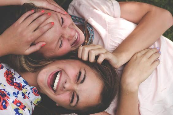 Friends Laughing Together