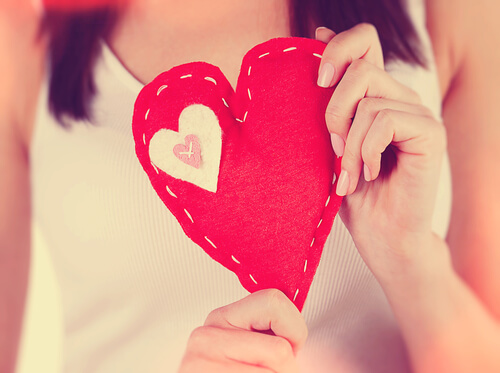 fabric heart