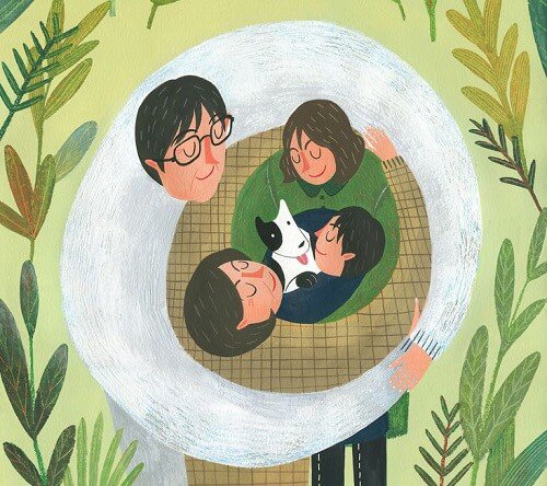 family-hugging-in-a-big-circle