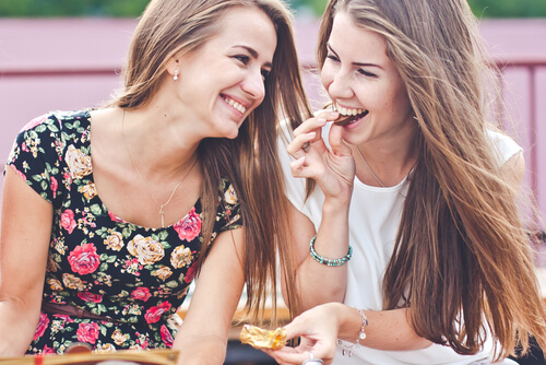 friends smiling
